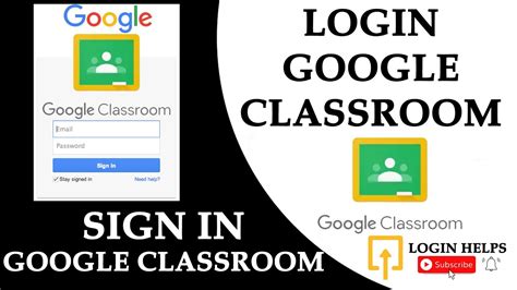 How do students log into Google classroom for the first time